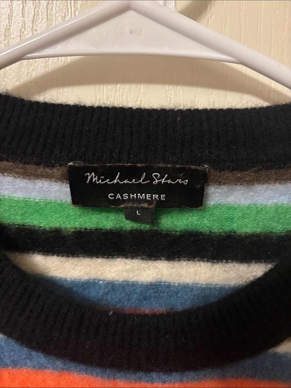 Michael Stars Multicolor Striped Cashmere Sweater - Picture 2 of 5